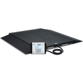 Cardinal Scale Mfg/Detecto Scale Co BRW1000-AC Detecto® Digital Wheelchair Scale, Portable, 1000 lb. Cap., 32"L x 40"W Platform image.