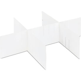 Cardinal Scale Mfg/Detecto Scale Co CAMCDS3-23 Detecto® MobileCare Drawer Divider For 23"W Drawers, 23"L x 18"W x 3"H, White image.
