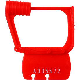 Cardinal Scale Mfg/Detecto Scale Co CAPS Detecto® Red Plastic Seals, Individually Numbered, Bag of 50 image.
