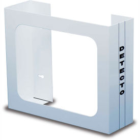 Cardinal Scale Mfg/Detecto Scale Co GH2 Detecto® Double Glove Box Holder, White Powder Coated Steel, 10"H x 12"W x 4"D image.