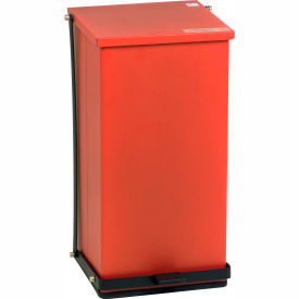 Cardinal Scale Mfg/Detecto Scale Co P-48R Detecto® Red Baked Epoxy Steel Step-On Can, 48 Quart image.