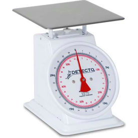 Cardinal Scale Mfg/Detecto Scale Co T-25-KP Detecto T-25-KP Top Load Scale 25kg x 100g/ 55lb x 4oz W/ 8" Fixed Dial, 9" x 9" SS Platform image.