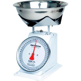 Cardinal Scale Mfg/Detecto Scale Co T50B Detecto T50B Top Load Scale 50lb x 2oz W/ 8" Fixed Dial, 9" x 9" SS Platform, Removable Bowl image.