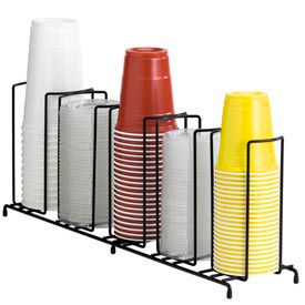 Dispense Rite WR-5 Dispense-Rite® 5 Section Wire Rack Cup and Lid Organizer image.