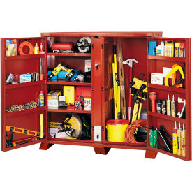Heavy Duty 2-Door Open Side Cabinet, 47.5 Cu. Ft., Brown view 2