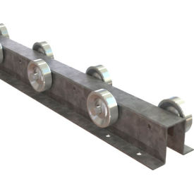 Omni Metalcraft Straight Flow Rail FRWS1.94-4-3-10 - Top Hat 2-17/32" OAW 4 WPF Staggered 3" Centers 