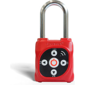 eGeeTouch® Smart Lockout Tagout Padlock Red