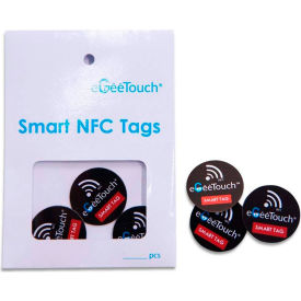 eGeeTouch® Smart NFC Stickers Black Pack of 3