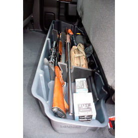 Du-Ha Inc. 10420 Du-Ha® 19-22 Silverado/Sierra Light & Heavy Duty Double Cab Underseat Storage Gun Case, Black image.