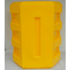 Diversified Plastics, Inc CP-12-14 Poly Structural Column Protector, 12-1/4" Square Opening, Yellow, CP-12-14 image.