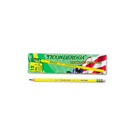 Dixon 13881 Dixon Ticonderoga Yellow Pencil, Woodcase, #1, Black Lead, 12-Pack image.