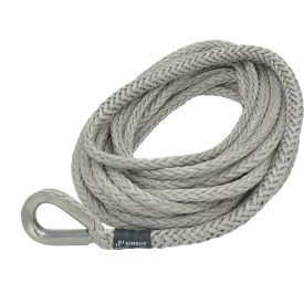 Nimbus™ Synthetic Winch Line Extension with SS Thimble & Kevlar Tail 3/8"" Dia. x 75L