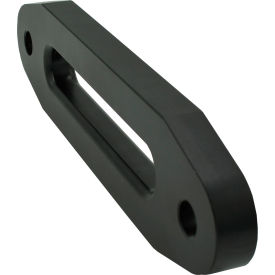 LockJaw® 6" Wide Aluminum Fairlead for Synthetic Winch Lines Black 