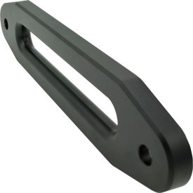 LockJaw® 10" Wide Aluminum Fairlead for Synthetic Winch Lines Black 