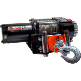 DETAIL K2 INC 2.5P DK2® Runva ATV UTV Super Deluxe Package Towing Recovery Electric Winch, 12V, 2500 Lb. Capacity image.