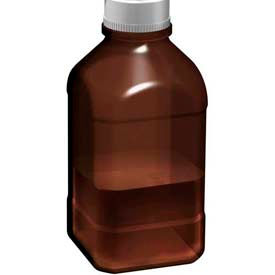 Scilogex, LLC 17400037 SCILOGEX Autoclavable Bottle 17400037, 1 Liter, 45mm Thread, Amber, Glass image.