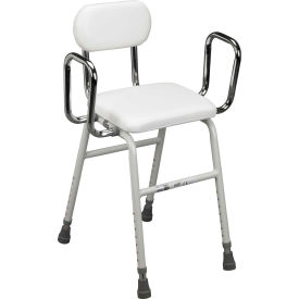 Drive Medical 12455 All Purpose Stool with Adjustable Arms image.