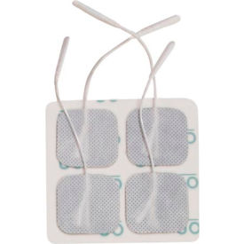 Drive Medical AGF-101 Square Adhesive Pre-Gelled Electrodes for TENS Unit, 1.75" x 1.75", Pack of 4 image.