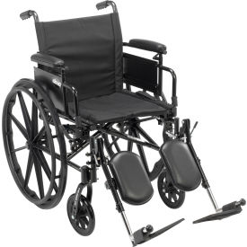 Cruiser X4 Wheelchair with Adjustable Detachable Desk Arms Elevating Leg Rests 16"" Seat