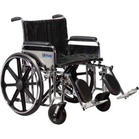 Drive Medical STD22DDA-SF 22" Sentra Extra Heavy Duty Wheelchair, Detachable Desk Arm, Swing-away Footrests image.