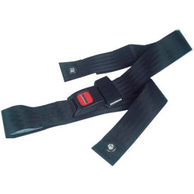 Drive Medical STDS850 Black Wheelchair Seat Belt, Auto-Clasp Closure, For Waist Sizes Up to 48", 1 Each image.