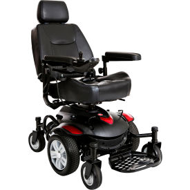 Drive Medical TITANAXS-18CS Drive Medical Titan AXS Mid-Wheel Power Wheelchair, 18"x18" Captain Seat image.