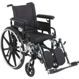 16" Viper Plus GT Wheelchair Flip Back Detachable Adjustable Full Arms Elevating Legrests 