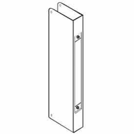 Don-Jo Mfg., Inc. 504-CW-S Don Jo 504-CW-S Mortise Lock Wrap Around Plate For 86 Cut-Out, Stainless Steel image.