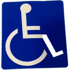Don-Jo Mfg., Inc. HD 1 Door Decal - Handicap Accessible, 4" x 4", White On Blue image.