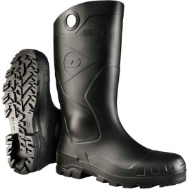 Dunlop Industrial & Protective Footwear  86775-03 Dunlop® Chesapeake® 86775 14"H PVC Boot, Plain Toe, Size 3, Black image.