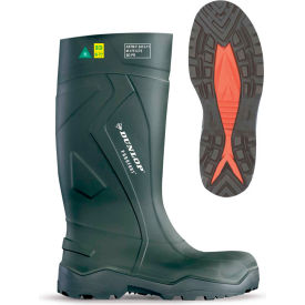 Dunlop Industrial & Protective Footwear  E762943-10 Dunlop® Purofort+® Full Safety Mens Work Boots, Size 10, Green image.