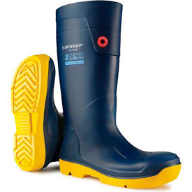 Dunlop® SeaPro Purofort® Non-Safety Boots Metal Midsole Size 4 Sea Blue