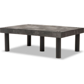 Dunnage-Rack, Solid Top, 36"W x 24"D x 12"H, Black view 2