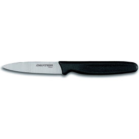 Dexter Russell Inc 31436 Dexter Russell 31436 - Paring Knife, High Carbon Steel, Stamped, Black Handle, 3 -1/8"L image.