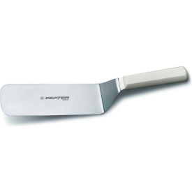 Dexter Russell Inc 31646 Dexter Russell 31646 - Cake Turner, High Carbon Steel, White Handle, 8"L x 3"W image.
