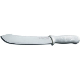 Dexter Russell Inc 4103 Dexter Russell 04103 - Butcher Knife, High Carbon Steel, Stamped, White Handle, 10"L image.
