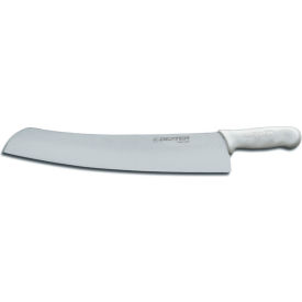 Dexter Russell Inc 18073 Dexter Russell 18073- Pizza Knife, High Carbon Steel, Stamped, White Handle, 18"L image.