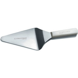 Dexter Russell Inc 19793 Dexter Russell 19793 - Pizza Server, High Carbon Steel, White Handle, 6"L x 5"W image.