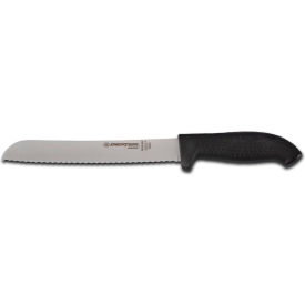 DEXTER RUSSELL INC 24223B Dexter Russell 24223B - Scalloped Bread Knife, High Carbon Steel, Black Handle, 8"L image.