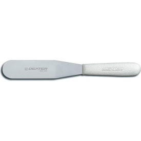 Dexter Russell Inc 17433****** Dexter Russell 17433 - Frosting Spatula, 6 1/2" High Carbon Steel, White Handle, 6.5"L image.