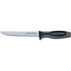 Dexter Russell Inc 29013 Dexter Russell 29013 - Narrow Boning Knife, High Carbon Steel, Stamped, Black/Gray Handle, 6"L image.