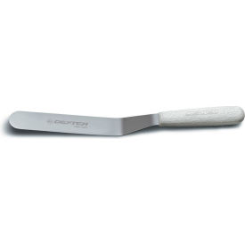 Dexter Russell Inc 17623 Dexter Russell 17623 - Spatula, Offset, High Carbon Steel, White Handle, 8"L image.