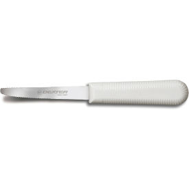 Dexter Russell Inc 18153 Dexter Russell 18153 - Scalloped Grapefruit Knife, High Carbon Steel, White Handle, 3-1/4"L image.