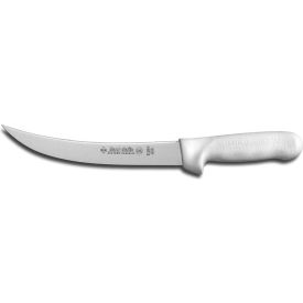 Dexter Russell Inc 5523 Dexter Russell 05523 - Breaking Knife, High Carbon Steel, Stamped, White Handle, 8"L image.