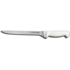 Dexter Russell Inc 31608 Dexter Russell 31608 - Narrow Fillet Knife, High Carbon Steel, Stamped, White Handle, 7"L image.