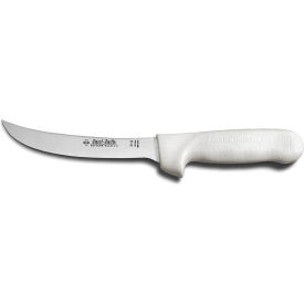 Dexter Russell Inc 2473 Dexter Russell 02473 - Stiff Boning Knife, High Carbon Steel, Stamped, White Handle, 6"L image.