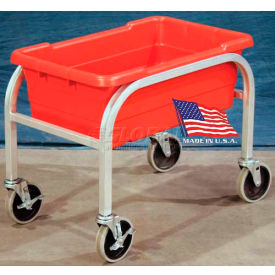 DC Tech Single Tote Cart DL102006, Fully Welded, Aluminum , 28-1/2