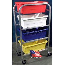 DC Tech Quad Tote Cart DL102008, Fully Welded, Aluminum , 28-1/2