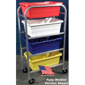 DC Tech Quad Tote Cart DL102013, Knock Down, Aluminum , 28-1/2 DC Tech Quad Tote Cart DL102013, Knock Down, Aluminum , 28-1/2