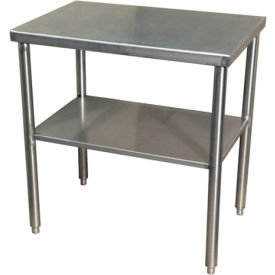 DC Tech, Inc. TB101161 DC Tech Inc. Stainless Steel Table, 20 x 30", Undershelf, 304 Grade image.